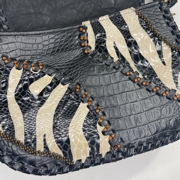 Mary Frances Beaded Bag Animal Zebra Print​​​ - Picture 11 of 14
